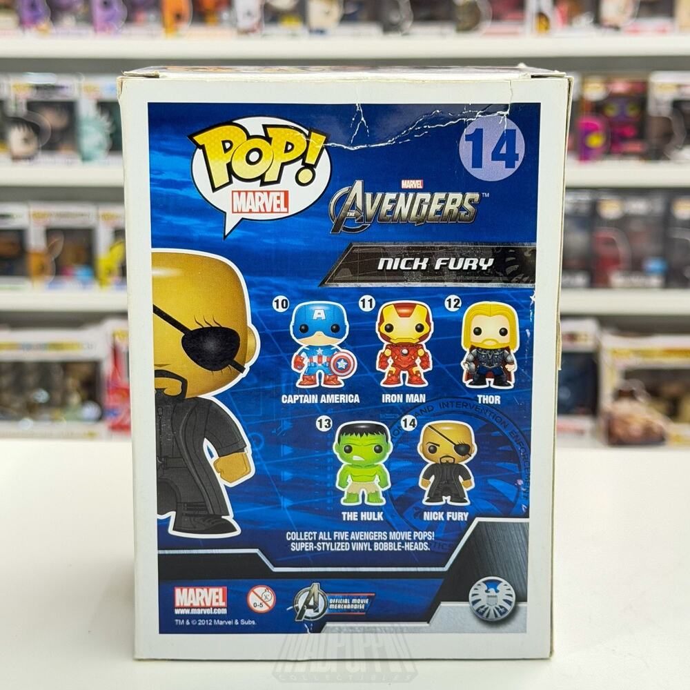 Funko Pop Marvel Avengers Nick Fury 2012 Vaulted 14 SHIELD Agent Vinyl Figure - Picture 4 of 15